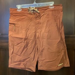 Men’s Rust-Colored Patagonia Swim Trunks